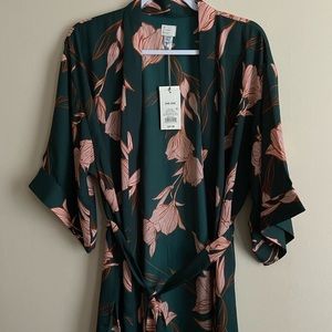 NWT Green and Pink Kimono